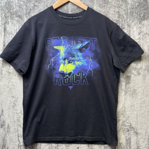 Under armour Other - Under Armour Project Rock Wolf Heavyweight‎ Mens M 1379752 Black T-Shirt